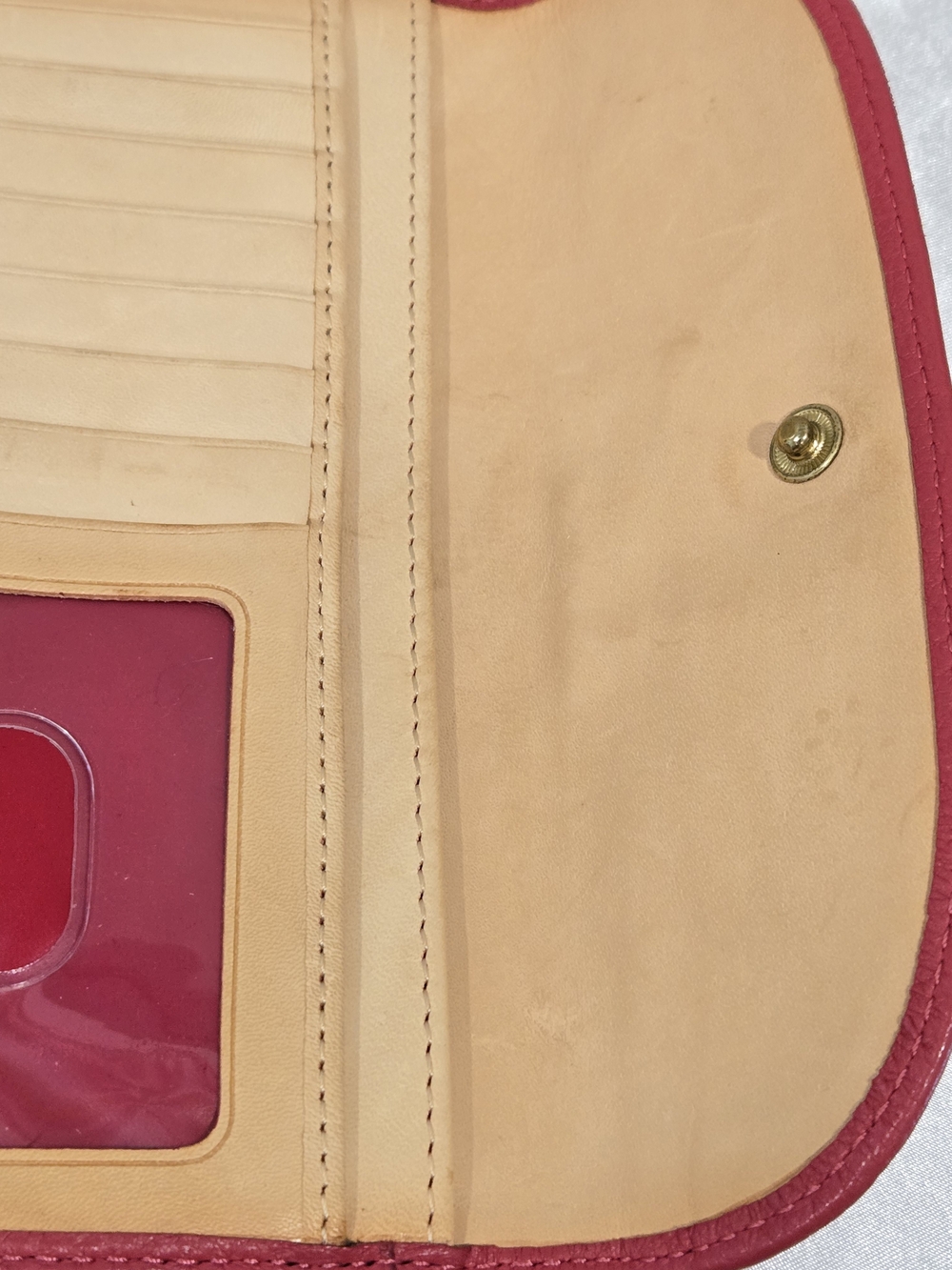 Dooney & Bourke Red Pebbled Leather Wallet With Box - Picture 12 of 16